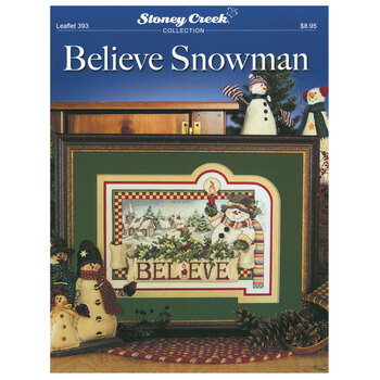 Believe Snowman Cross Stitch Pattern