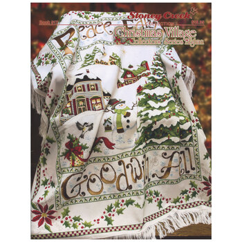 Christmas Village Collectors' Series Afghan Cross Stitch Pattern, Image