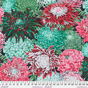 Kaffe Fassett Collective Classics Plus PWPJ041.BLUSH Japanese Chrysanthemum  - Blush by FreeSpirit Fabrics, Image