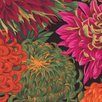 Kaffe Fassett Collective Classics Plus PJ41.REDXX Japanese Chrysanthemum - Red by FreeSpirit Fabrics, Image