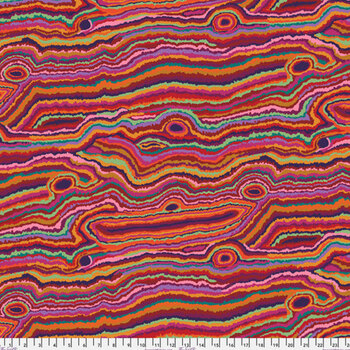 Kaffe Fassett Collective Classics Plus PWGP131.REDXX Jupiter - Red by FreeSpirit Fabrics, Image