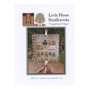 Ornament of the Month 2011 - 04 - Gingerbread Village Cross Stitch Pattern, Image