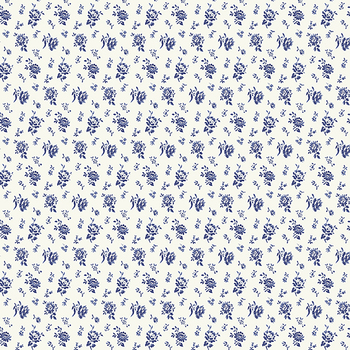 Jasper Blue 54371-1 Ivory by Whistler Studio for Windham Fabrics, Image