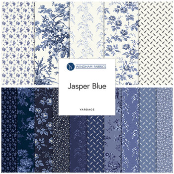 Jasper Blue  Yardage by Whistler Studio for Windham Fabrics, Image