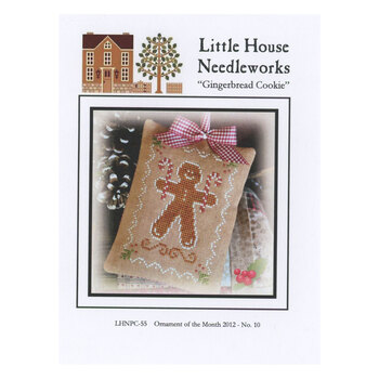 Ornament of the Month 2012 - 10 - Gingerbread Cookie Cross Stitch Pattern, Image