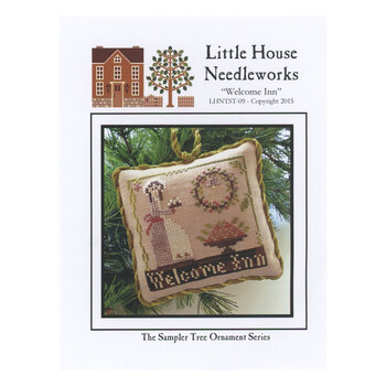 Sampler Tree Ornament Series - 09 - Welcome Inn Cross Stitch Pattern, Image