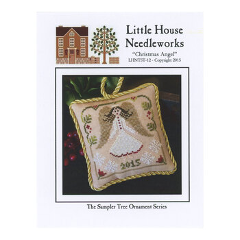 Sampler Tree Ornament Series - 12 - Christmas Angel Cross Stitch Pattern, Image