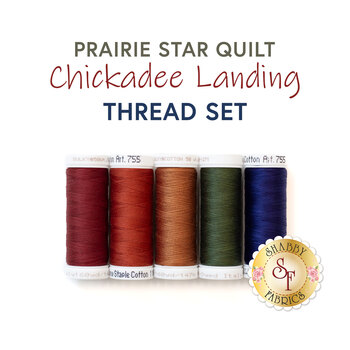  Prairie Star Quilt - 5pc Appliqué Thread Set, Image