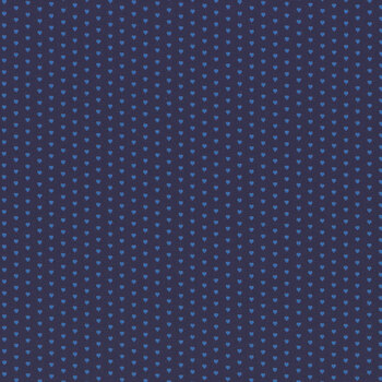 Mini Heart A-1233-B Blue by Andover Fabrics, Image