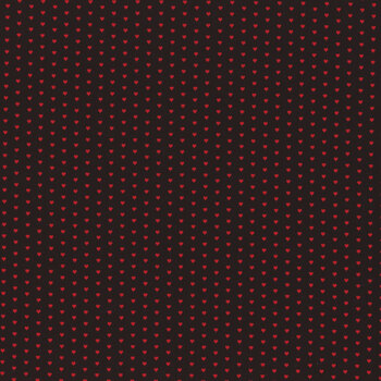 Mini Heart A-1233-K Black by Andover Fabrics, Image