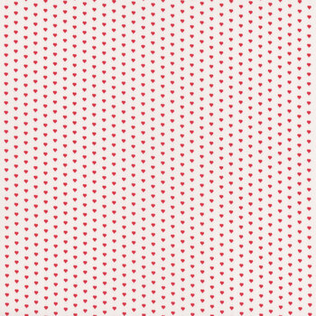 Mini Heart A-1233-L White by Andover Fabrics, Image