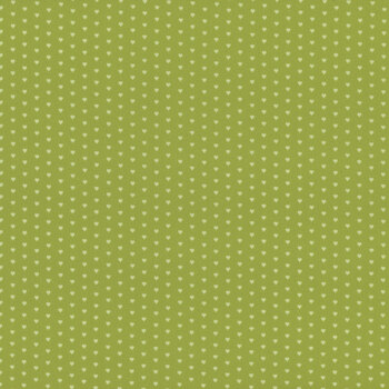 Mini Heart A-1233-V Bright Green by Andover Fabrics, Image