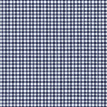 Essentials Mini Gingham 39161-144 White / Navy by Wilmington Prints, Image