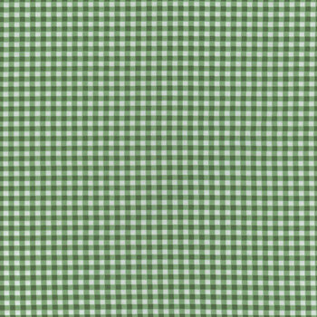 Essentials Mini Gingham 39161-177 White / Dark Green by Wilmington Prints, Image