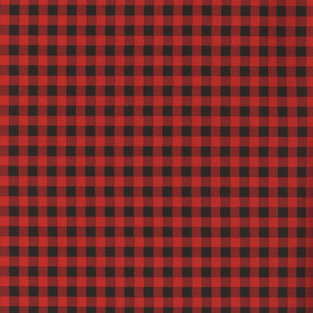 Essentials Gingham 39162-339 Red / Black by Wilmington Prints, Image