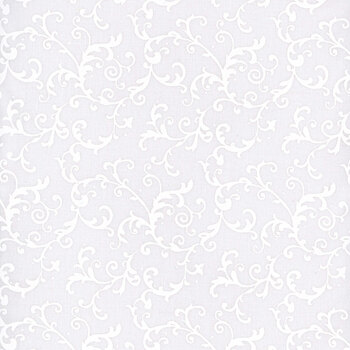 Essentials Filigree 42324-100 White On White by Wilmington Prints, Image