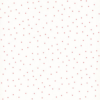 Essentials Pindots 39131-113 White / Red by Wilmington Prints