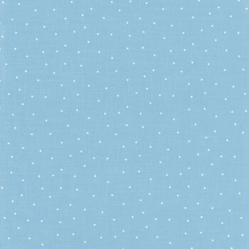 Essentials Pindots 39131-411 Baby Blue / White by Wilmington Prints, Image