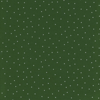 Essentials Pindots 39131-791 Dark Green / White by Wilmington Prints, Image