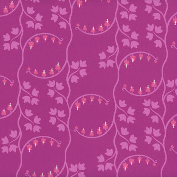 Heart Nouveau A-1312-P Grape by Eye Candy Quilts for Andover Fabrics, Image