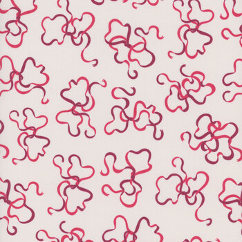 Heart Nouveau A-1313-LR Rosy by Eye Candy Quilts for Andover Fabrics, Image