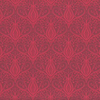 Heart Nouveau A-1314-R Scarletta by Eye Candy Quilts for Andover Fabrics, Image