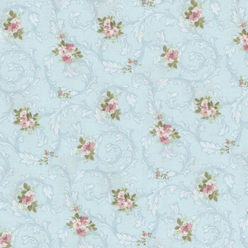 Just Rosy R651142D Sky by Smithsonian Institution for Marcus Fabrics, Image