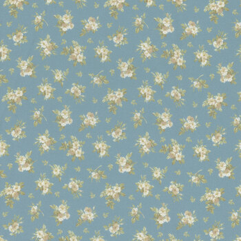 Just Rosy R651144D Blue by Smithsonian Institution for Marcus Fabrics, Image