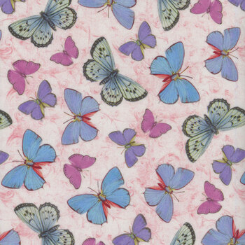 Secret Garden 3811-22 Pink by Lisabelle Art Studio for Blank Quilting Corporation, Image