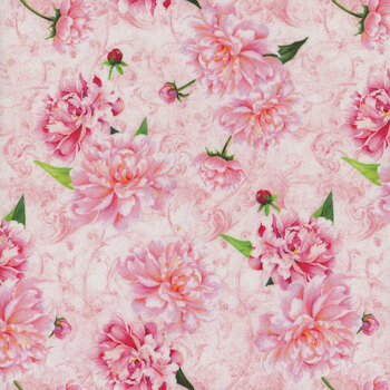 Secret Garden 3817-22 Pink by Lisabelle Art Studio for Blank Quilting Corporation, Image