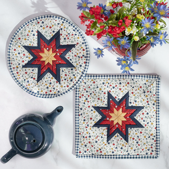 SAMPLE - Folded Star Hot Pads - Vintage