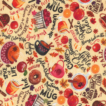 Cider Season CD2919-CIDER by Gail Cadden for Timeless Treasures Fabrics, Image