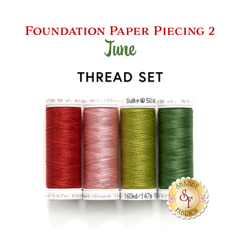  Foundation Paper Piecing Series 2 - June - 4pc Thread Set, Image