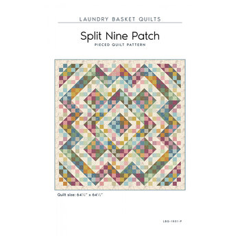 Split Nine Patch Pieced Quilt Pattern, Image