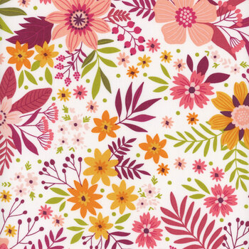 Among the Wildflowers 17100-26 Berry by Shelley Cavanna for Benartex, Image