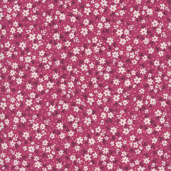 Among the Wildflowers 17103-26 Berry by Shelley Cavanna for Benartex, Image