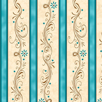 Amazing Grace 24046-Q Teal by Quilting Treasures Fabrics, Image