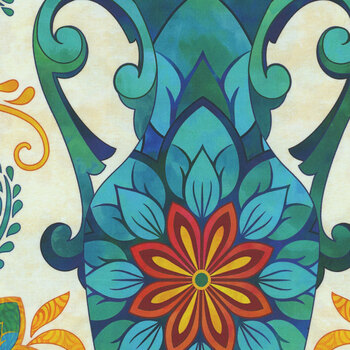 Boho Blooms DP27775-11 Panel by Deborah Edwards for Northcott Fabrics, Image