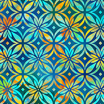 Boho Blooms DP27780-48 Navy Multi by Deborah Edwards for Northcott Fabrics