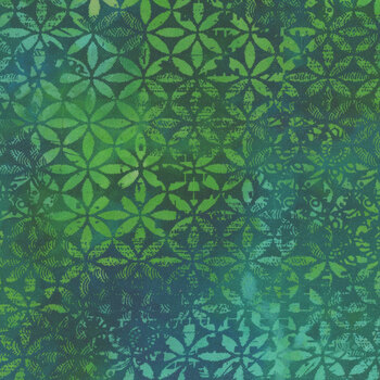 Boho Blooms DP27784-76 Green by Deborah Edwards for Northcott Fabrics, Image