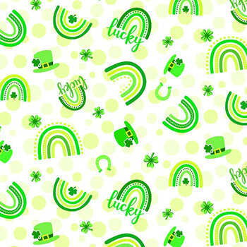 Lucky 10521-10 Green by Patrick Lose for Northcott Fabrics