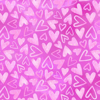 Sparkle Magic 27642-23 Pink by Deborah Edwards for Northcott Fabrics, Image