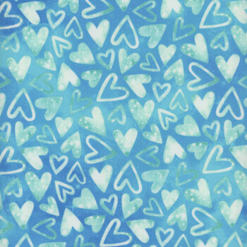 Sparkle Magic 27642-43 Blue by Deborah Edwards for Northcott Fabrics, Image