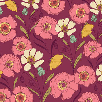 Meadow Walk A-1337-P by Alexandra Bordallo for Andover Fabrics