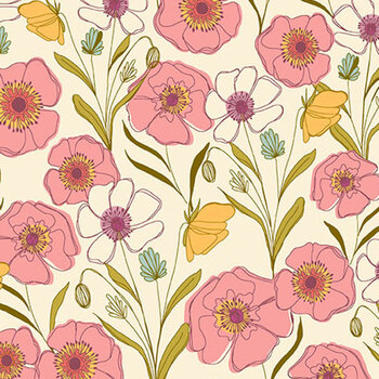 Meadow Walk A-1337-L by Alexandra Bordallo for Andover Fabrics