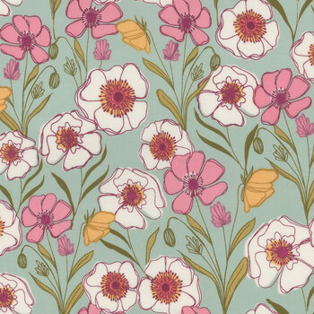 Meadow Walk A-1337-T Spring by Alexandra Bordallo for Andover Fabrics, Image