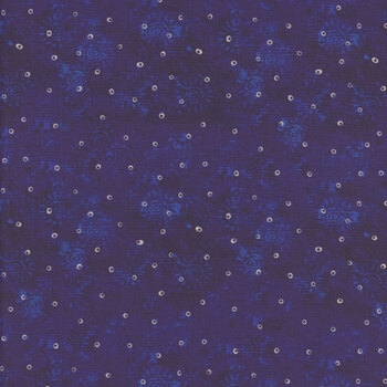 Fantasticats Y4347-92 Dark Royal by Laurel Burch for Clothworks, Image