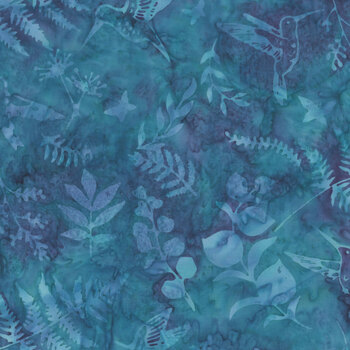 Bali Batiks - Bet on Blue W2584-549 Celestials by Hoffman Fabrics