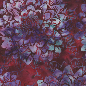 Bali Batiks - Crown Jewels W2576-143 Ruby by Hoffman Fabrics, Image