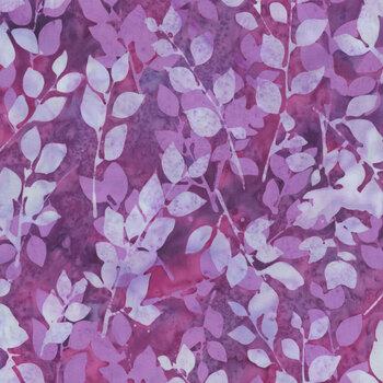 Bali Batiks - Electric Rose W2585-91 Amethyst by Hoffman Fabrics, Image